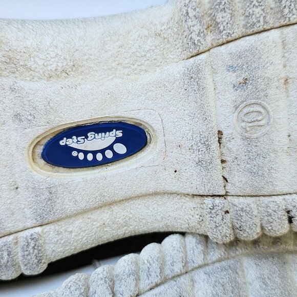 Spring Step Shoes White Leather Upper Slip On Women Sneaker Size 10 - Picture 14 of 15